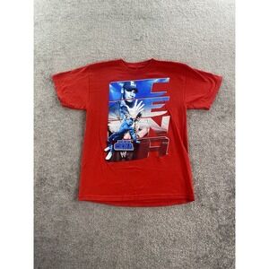 WWE Shirt Boys Extra Large 18/20 Red Hybrid John Cena Spell Out Graphic Logo